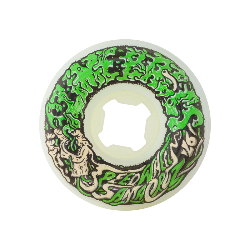 Roues Vomit II White Green 54mm 97A SLIME BALLS