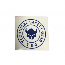 Autocollant TSG Technical Safety Gear Logo bleu