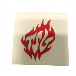 TSG round Flame Sticker