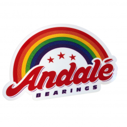 Sticker ANDALE Bearings Logo Rainbow