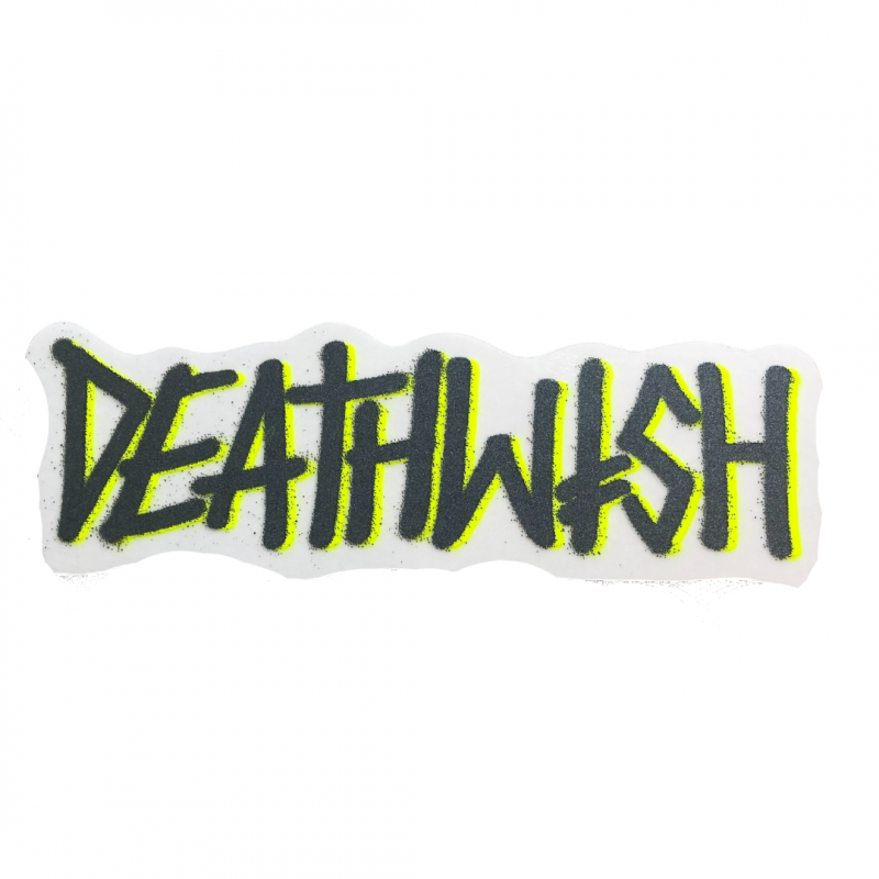 Sticker DEATHWISH Letter Logo Y/B