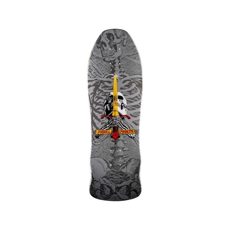 Planche Geegah Skull And Sword Silver 9.75" POWELL PERALTA Skateboard