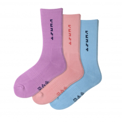 Set of 3 pastel socks from the Pixel Kunstsokken series