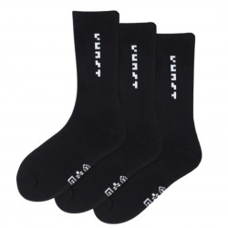 Set of 3 black socks from the Pixel Kunstsokken series