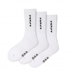 Set of 3 White socks from the Pixel Kunstsokken series
