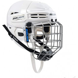 BAUER IMS 5.0 Combo White Hockey Helmet