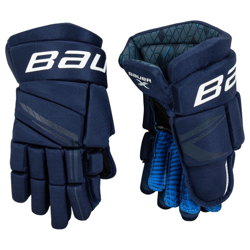 BAUER X Navy Junior Hockey Gloves