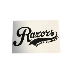 Autocollant Razors Logo Blanc