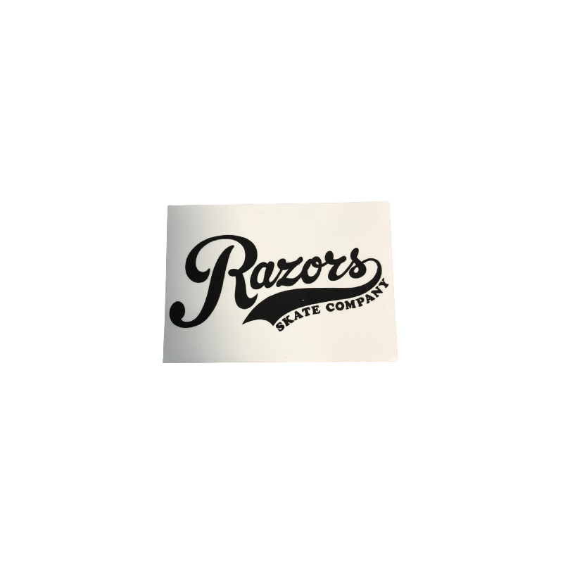 Autocollant Razors Logo Blanc