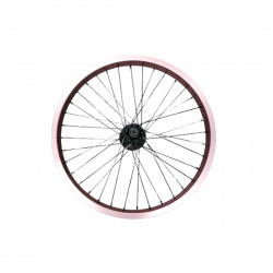 20" RANT Party On V2 Anodized Pink Front Wheel