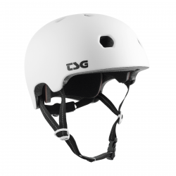 TSG Meta Solid Color Satin White Adjustable Helmet