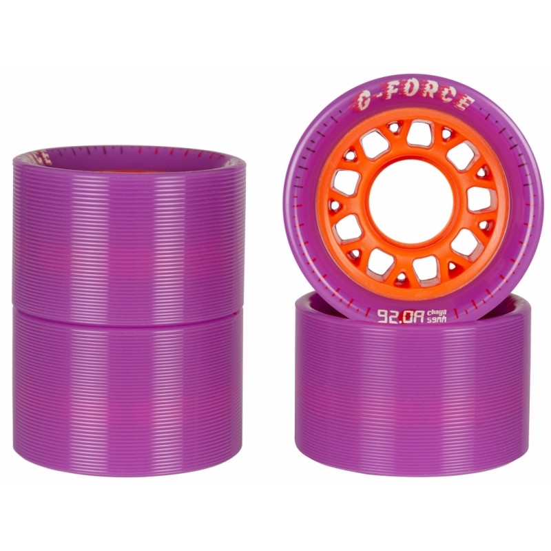 CHAYA G-Force Slick 59mm 92A Roller Derby Wheels x4