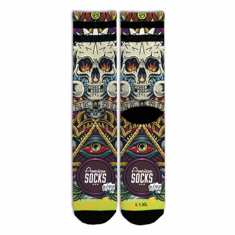 Chaussettes AMERICAN SOCKS Moshpit Mi-Haute