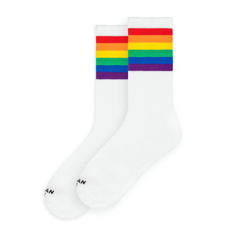 AMERICAN SOCKS Rainbow Pride Mi-High Socks