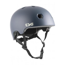 TSG Meta Solid Color Satin Paynes Grey Adjustable Helmet