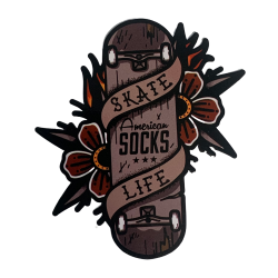 Sticker AMERICAN SOCKS Skate Life