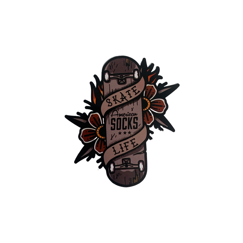 AMERICAN SOCKS Skate Life Sticker