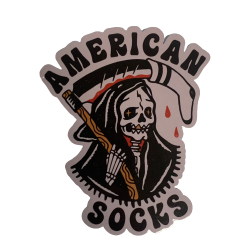 AMERICAN SOCKS Sock Mower Sticker