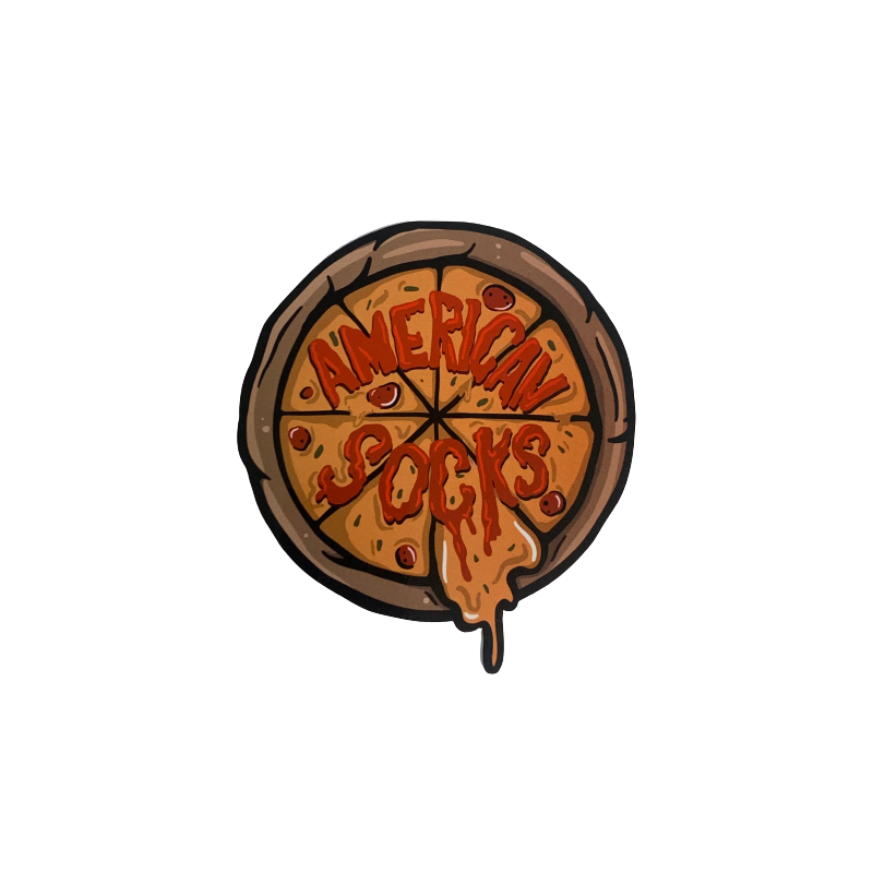 AMERICAN SOCKS Pizza Sticker