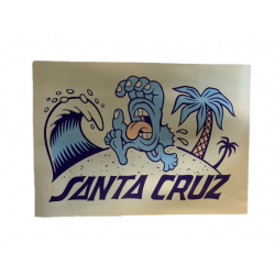 SANTA CRUZ Beach Bum Hand Poster