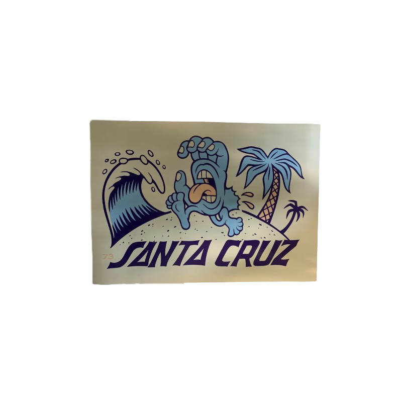 Poster SANTA CRUZ Beach Bum Hand
