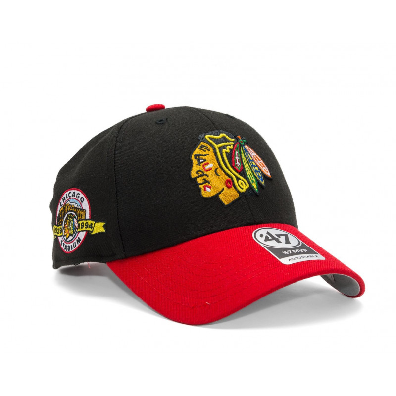 Casquette 47 Cap NHL Chicago Blackhawks Sure Shottt Snapback MVP Black