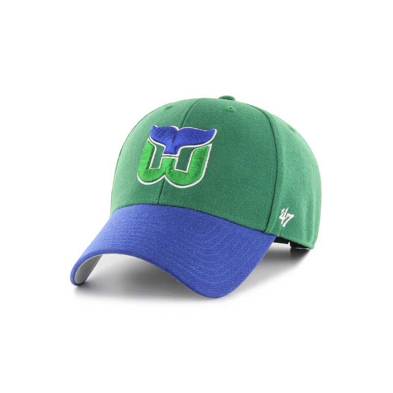 Casquette 47 Cap NHL Vintage Hartford Whalers Two Tone MVP Kellygreen