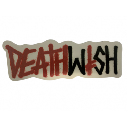 DEATHWISH Letter Logo Bicolore Sticker