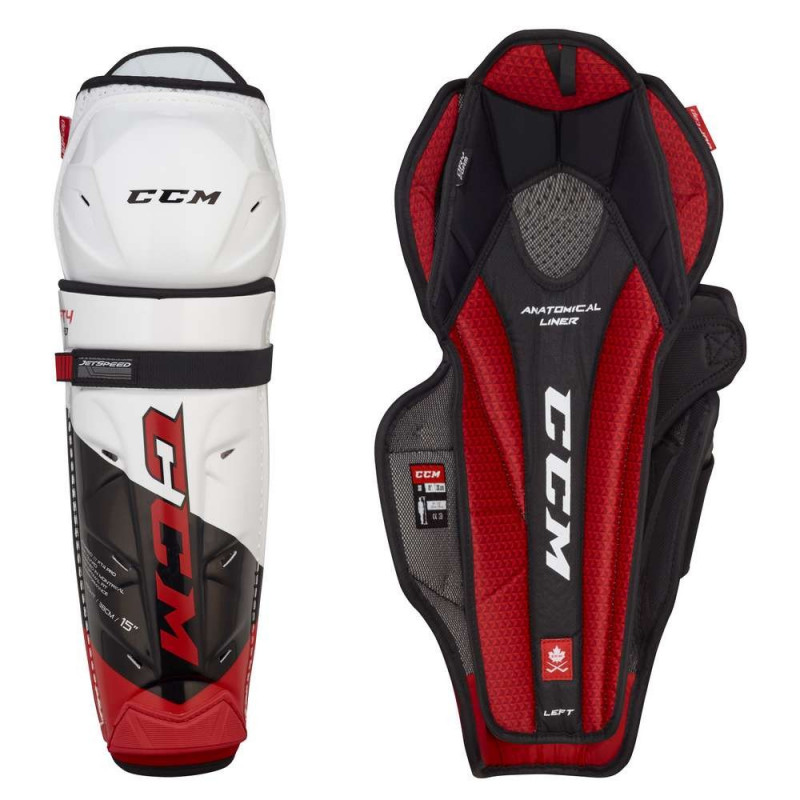 CCM Jet Speed FT4 Pro Junior Shin Guards