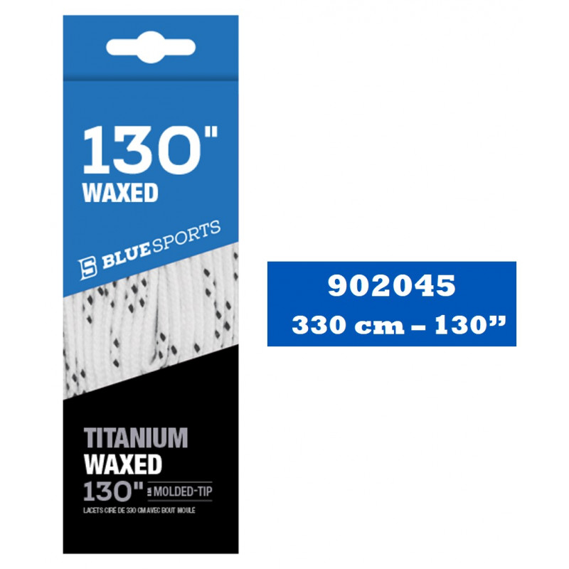 BLUE SPORTS Titanium Waxed Laces