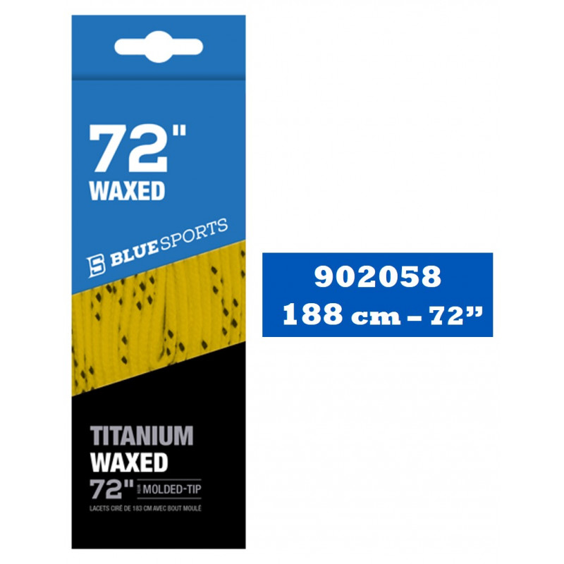 BLUE SPORTS Titanium Waxed Laces