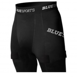 FITTED SHORT WITH CUP SENIOR BLUE SPORT