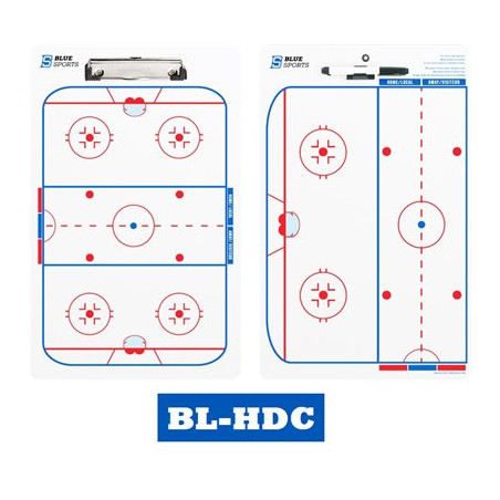 Tableau Tactique Hockey Sur Glace Réinscriptible Dickly - Presse-papiers Stratégie 42×25 Cm