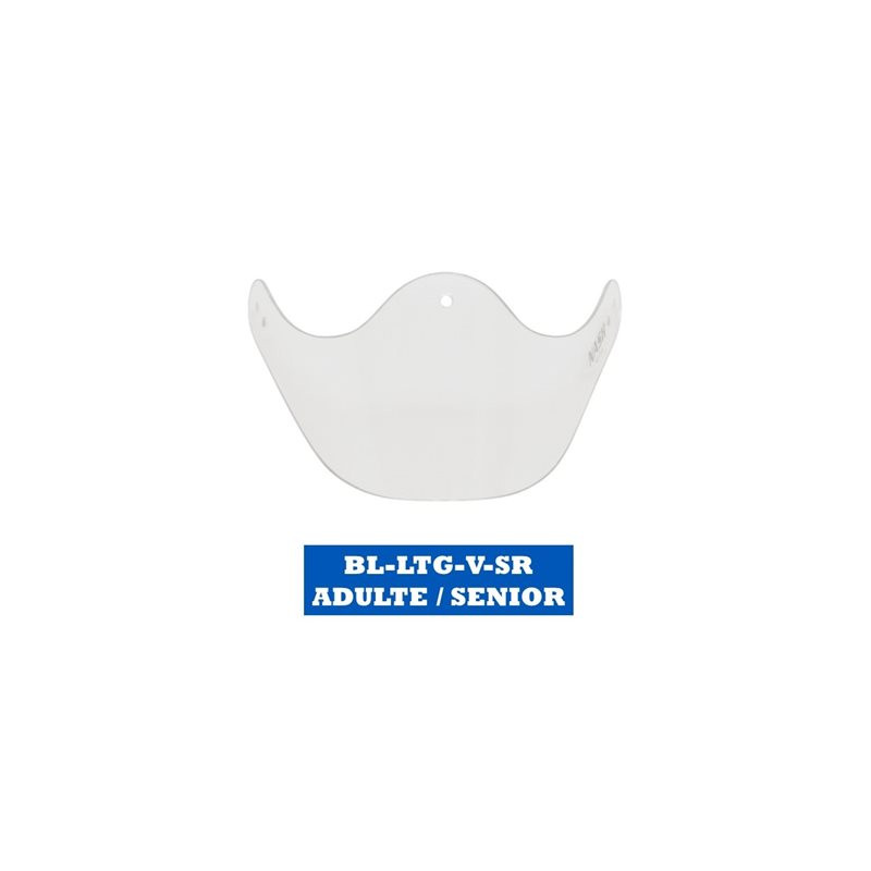 BLUESPORTS LEXAN THROAT GUARD"V" JR/SR