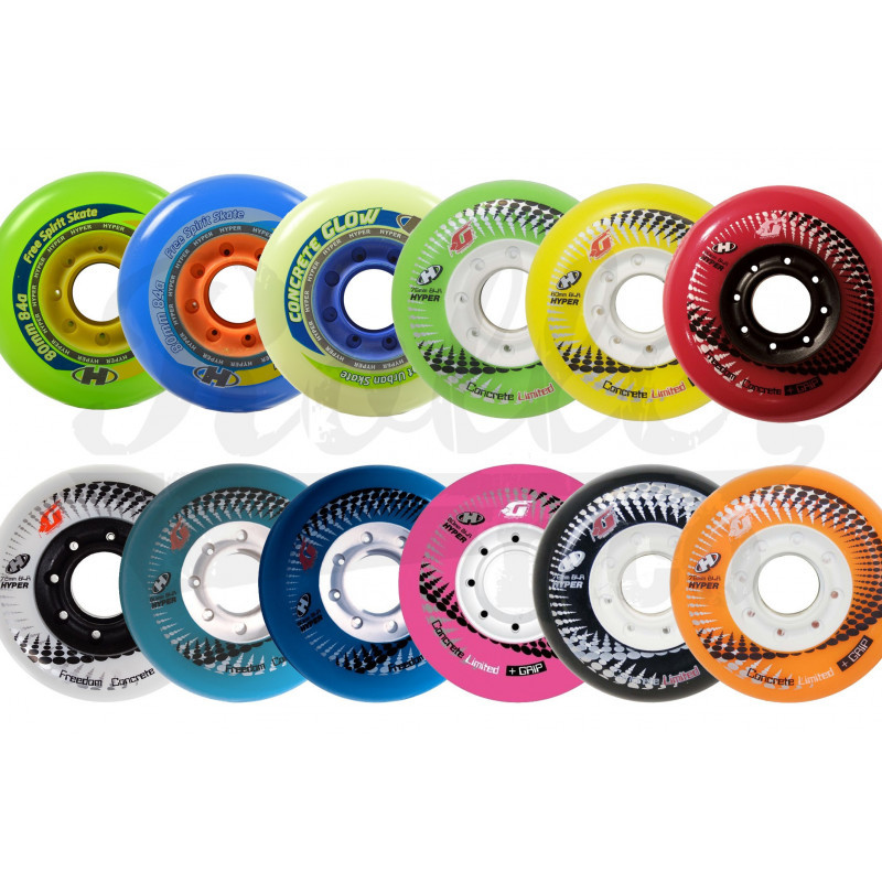 Roues HYPER Concrete +G 72mmx84A x4