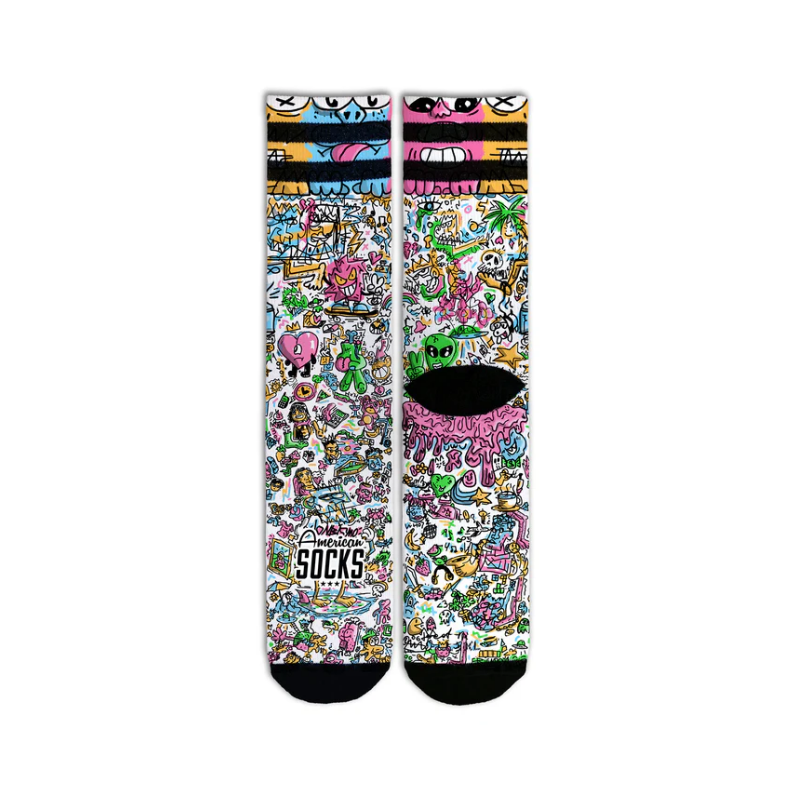 Chaussettes Doodle Mi-Mollet AMERICAN SOCKS