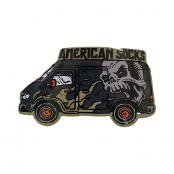 Sticker AMERICAN SOCKS Skull Van