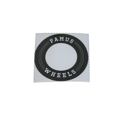 Autocollant famus wheels logo
