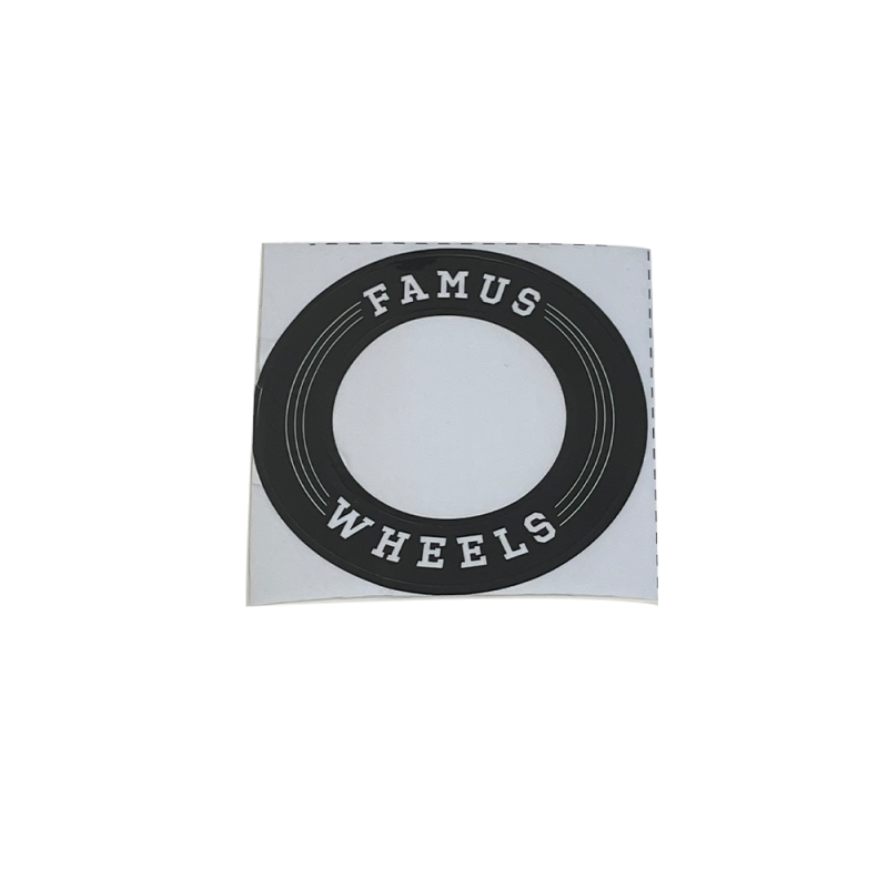 sticker famus wheels logo