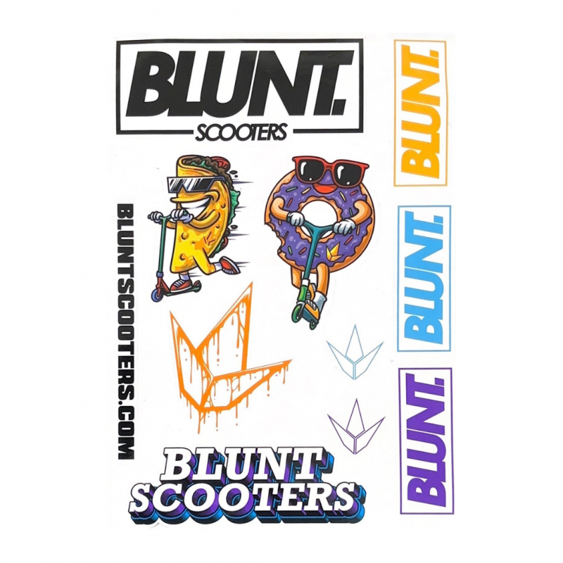 Plaque 11 stickers BLUNT