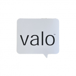 sticker Valo brand white
