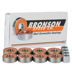 Roulements Bronson Speed Co G2 x8 Skateboard 8 mm Haute Performance