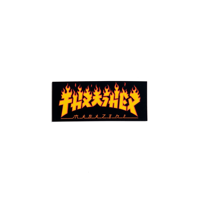 THRASHER Sticker Godzilla flame