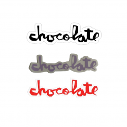 CHOCOLATE Logo Sticker
