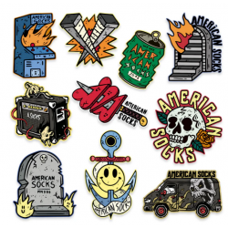 AMERICAN SOCKS Pack Sticker Trash