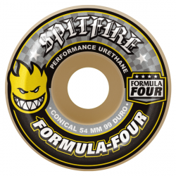 Roues Conical Jaune 54MM F4 99D SPITFIRE WHEELS X4