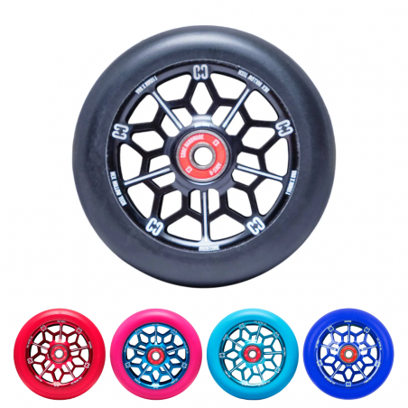 2 Roues De Remplacement Pour Trotinette Freestyle 100mm - Noyau Aluminium, Roues PU 88A, Roulements Anti-Blocage