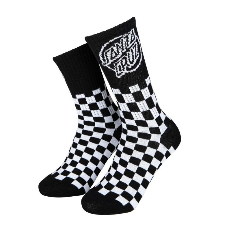 Santa Cruz Youth Sock – 2-Pack Kids Socks Oval Check Dot