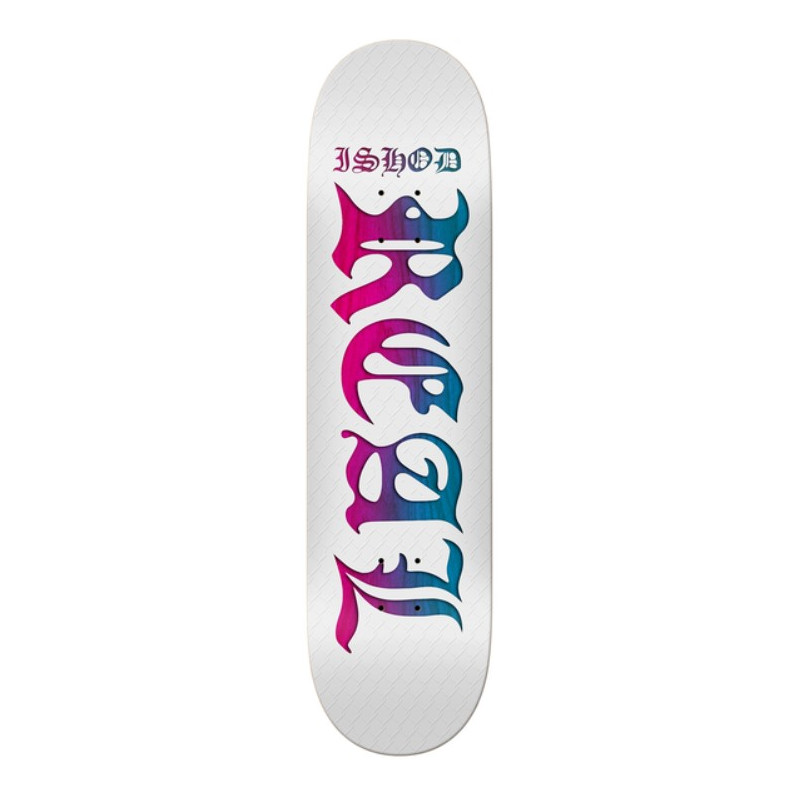 REAL Deck Pro Bold Ishod White 8.38" x 32.25 – Pro Skateboard Deck