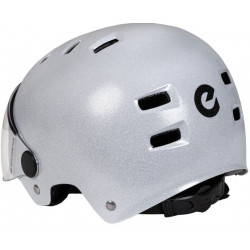 Casque Ennui Clash White Stars – Casque Roller Derby avec Visière Relevable